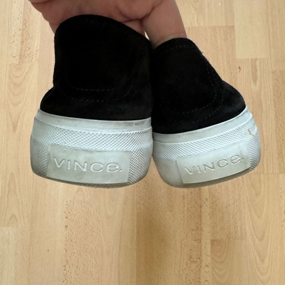 Vince Sneakers Women's 8.5 Copley Black Suede Platform Lace-Up - Picture 6 of 11